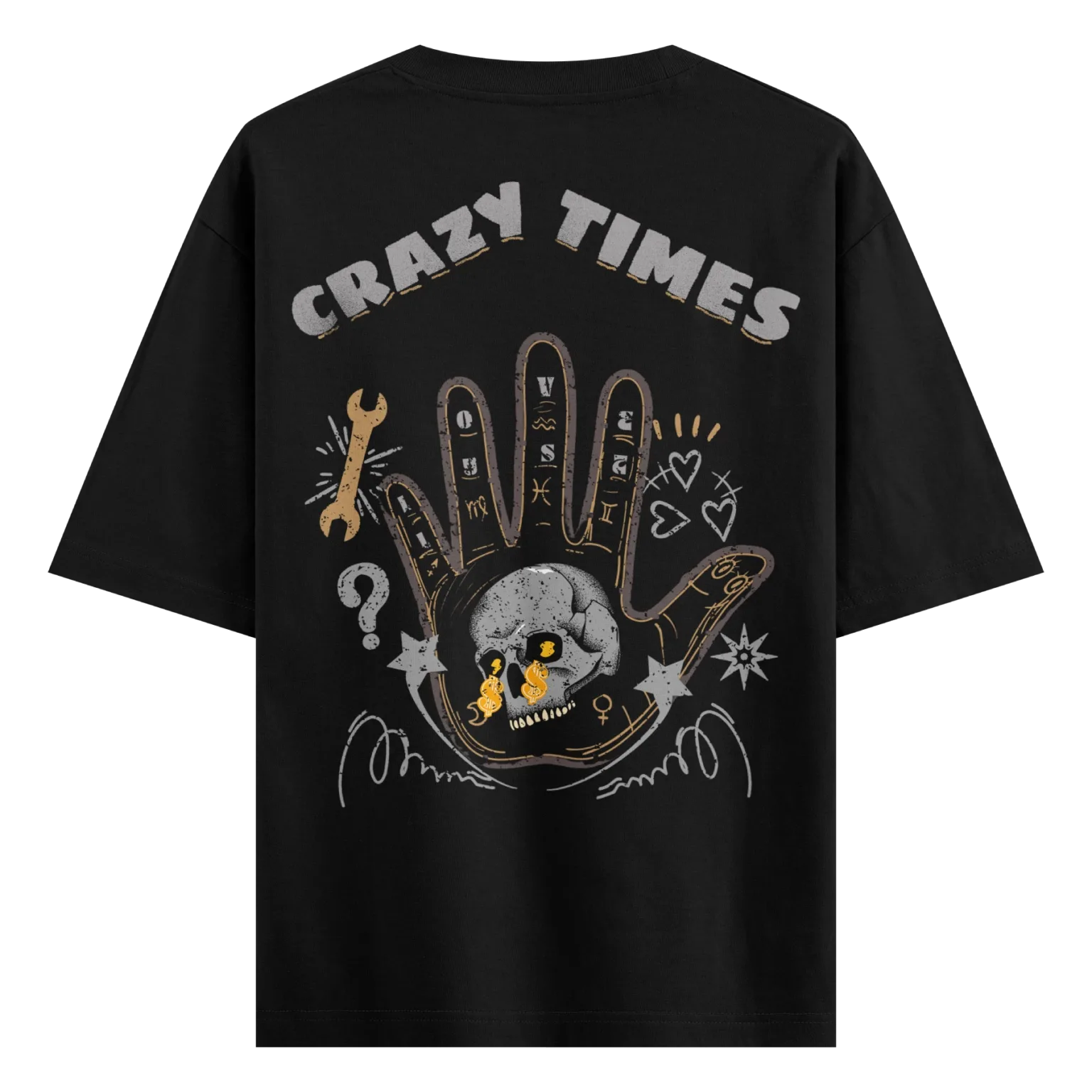 AiryTrend "Crazy Times" Oversized T-Shirt | Streetwear