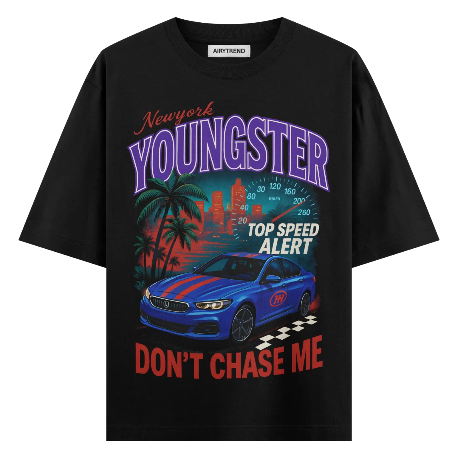 Youngster Oversized Graphic T-Shirt – Fast Life Streetwear | AiryTrend