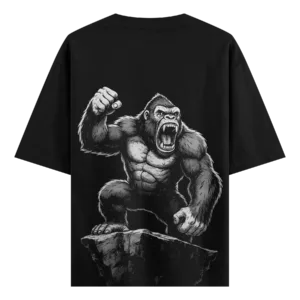Roaring Gorilla Graphic T-Shirt – King of the Wild Design