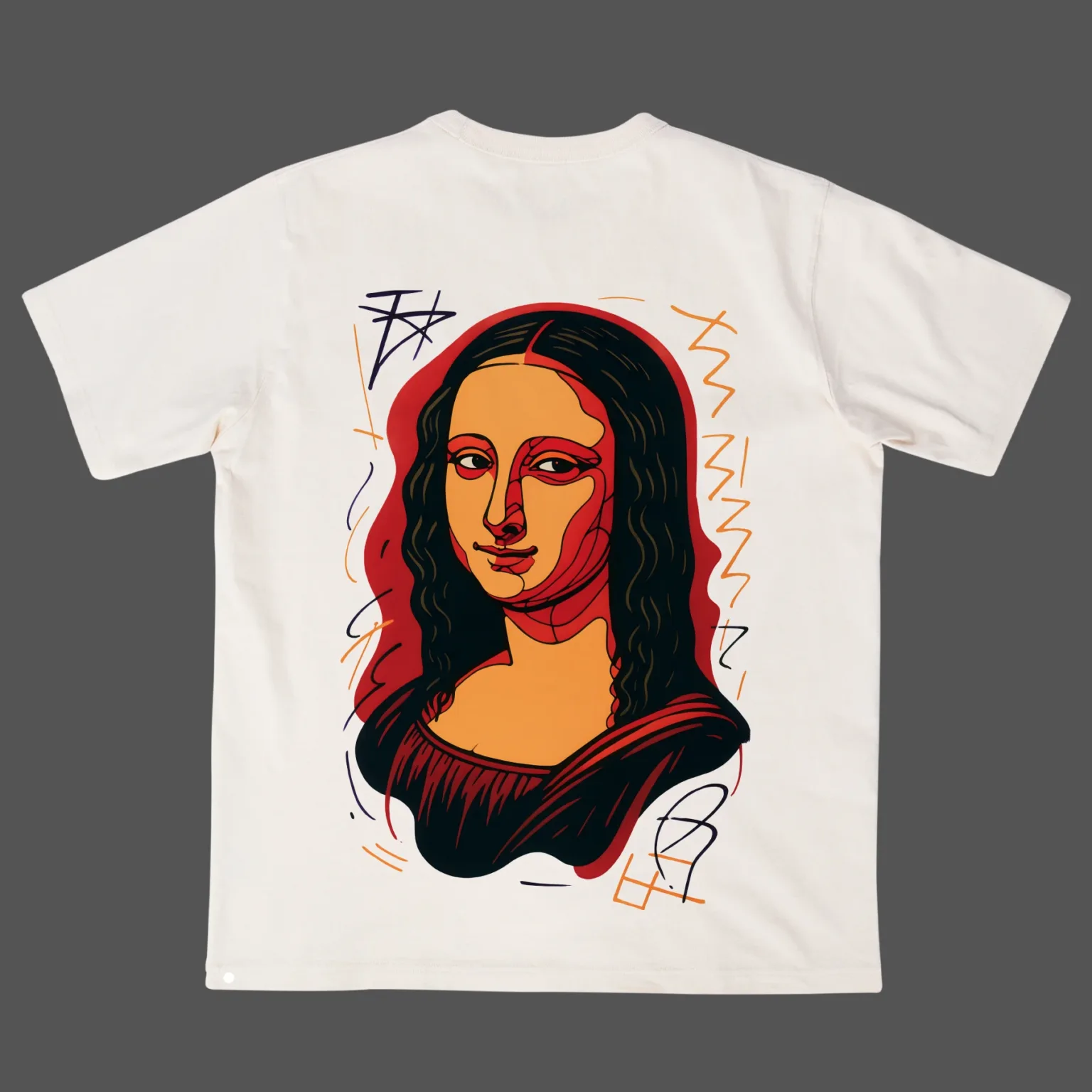 Classic Portrait Graffiti T-Shirt – Bold & Artistic Streetwear