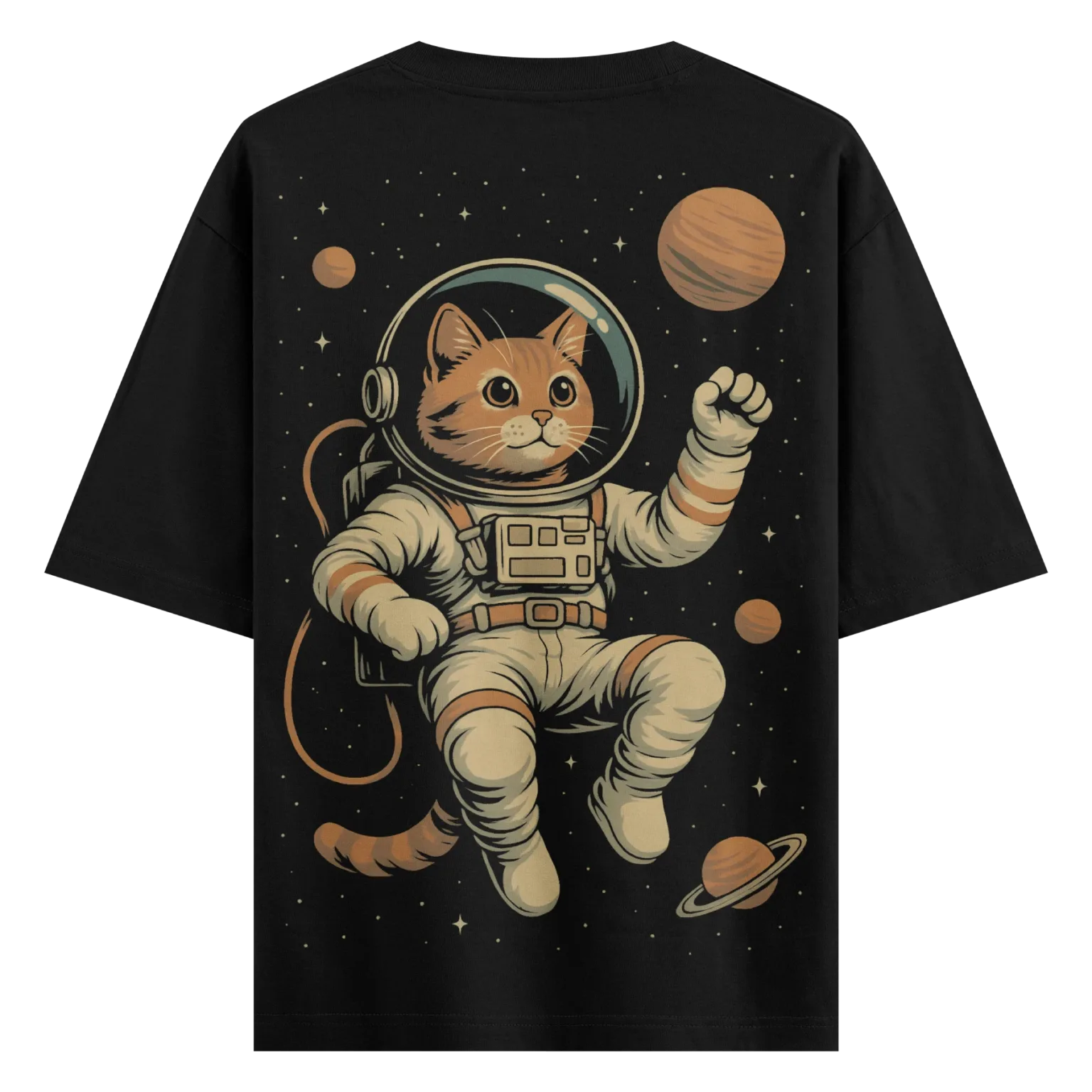 Astronaut Cat T-Shirt – Whimsical Space Cat Tee | AiryTrend
