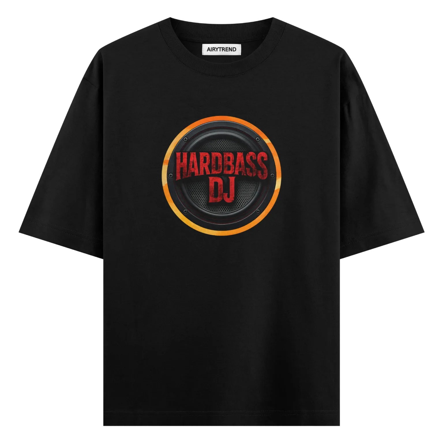 Hardbass DJ Speaker Graphic T-Shirt – Bass-Lover Streetwear Tee