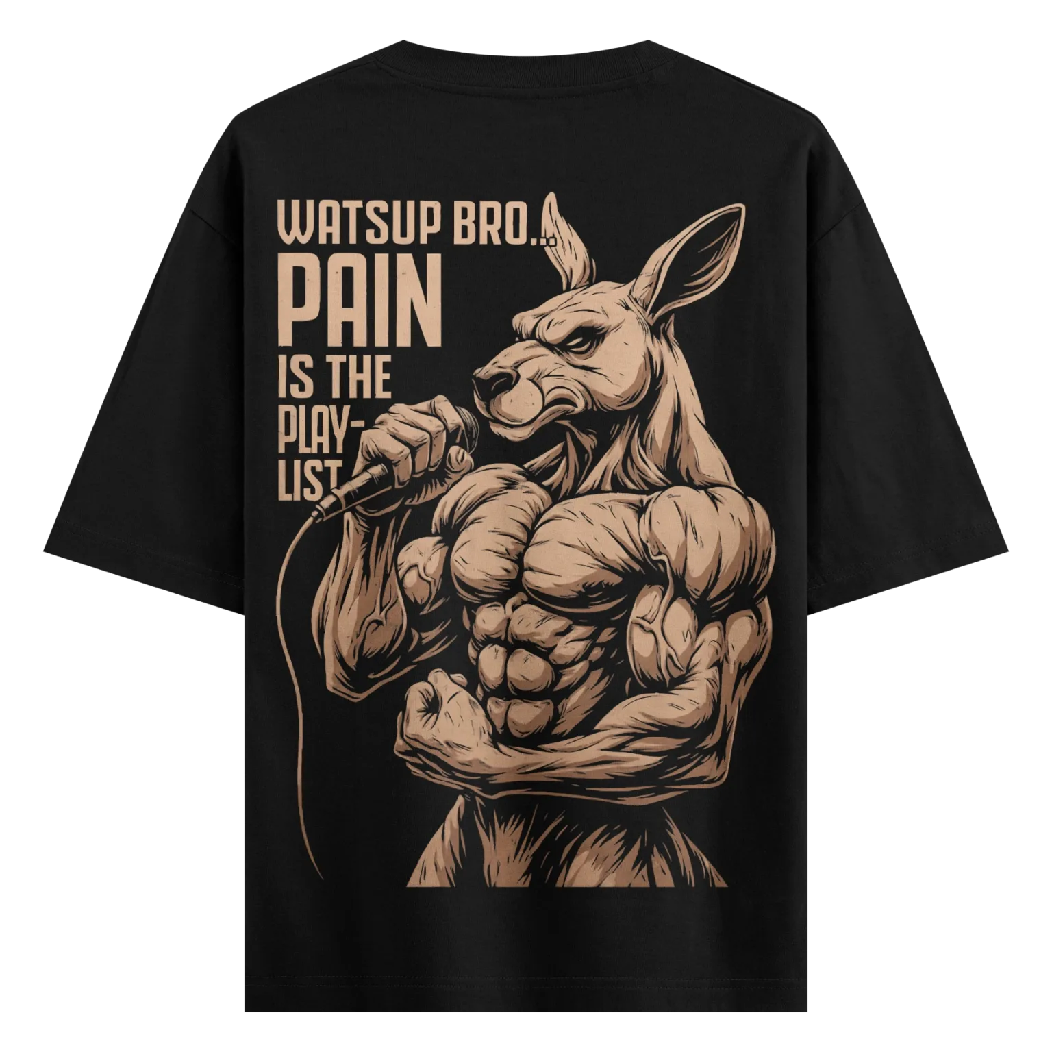 Watsup Bro “Pain is the Playlist” Kangaroo Tee
